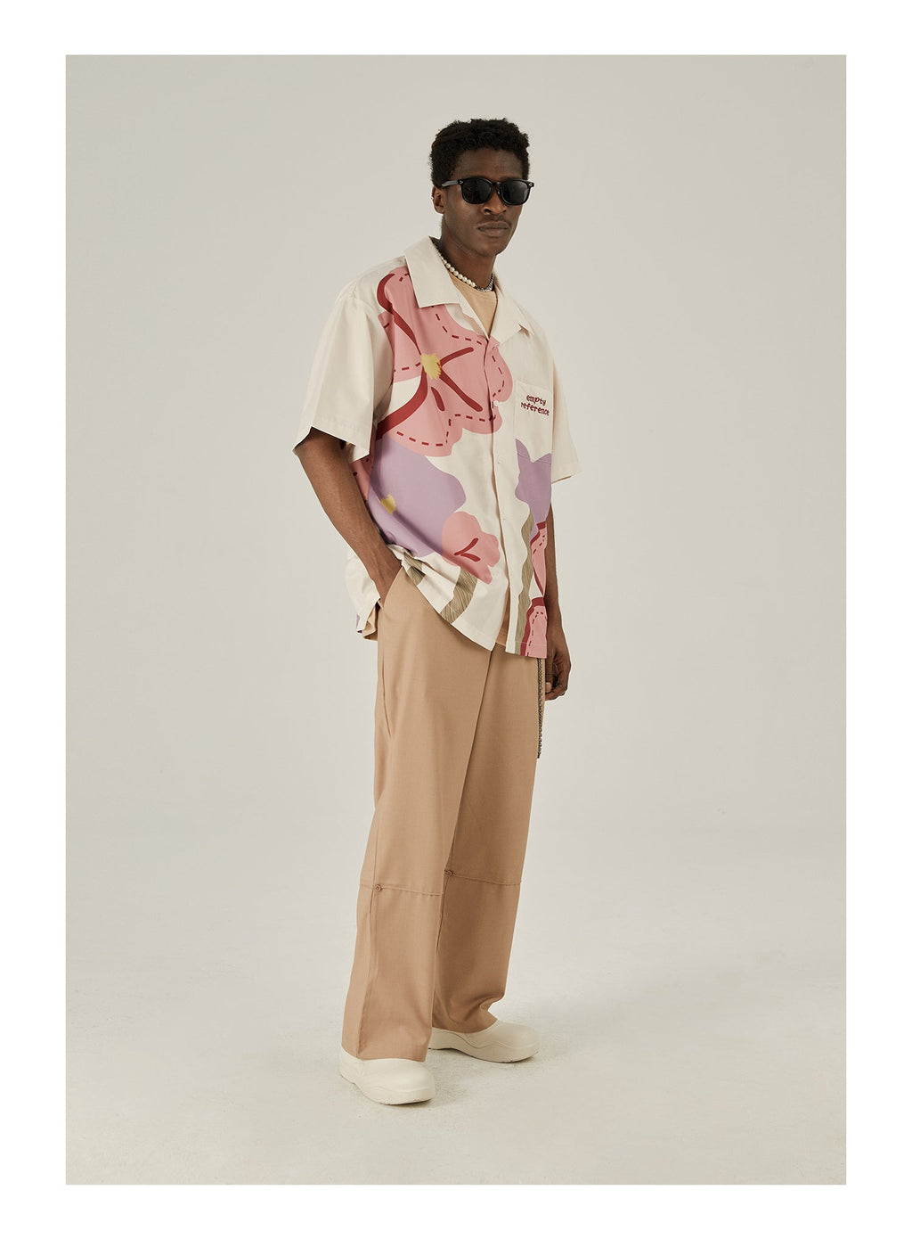 EMPTY REFERENCE Spring Flower Short Sleeve Shirt