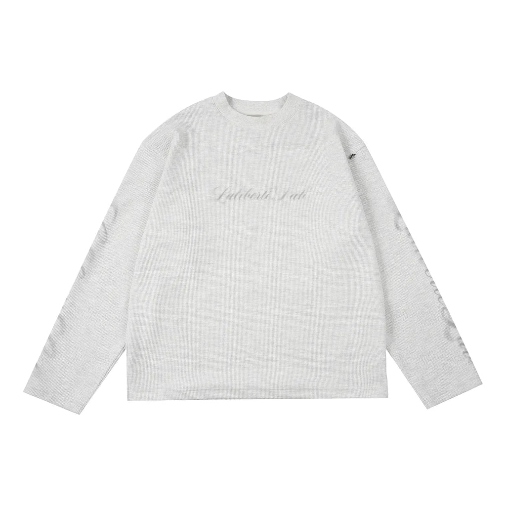 Labt Waffle Print Long Sleeve Tee