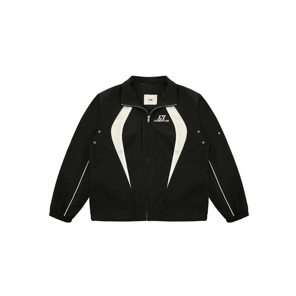 Labt Contrast Stitch Nylon Track Jacket