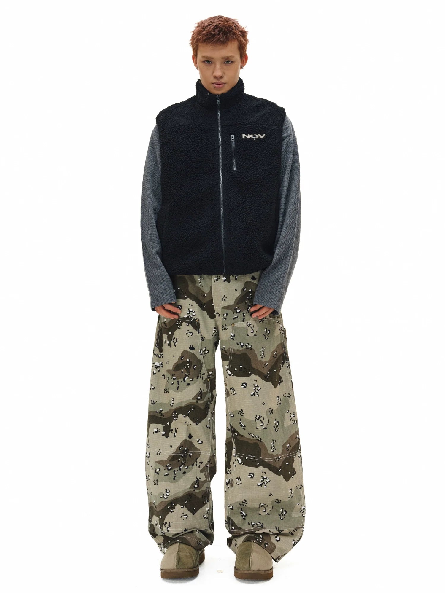 NOVACAM Desert Camouflage Double Knee Work Pants