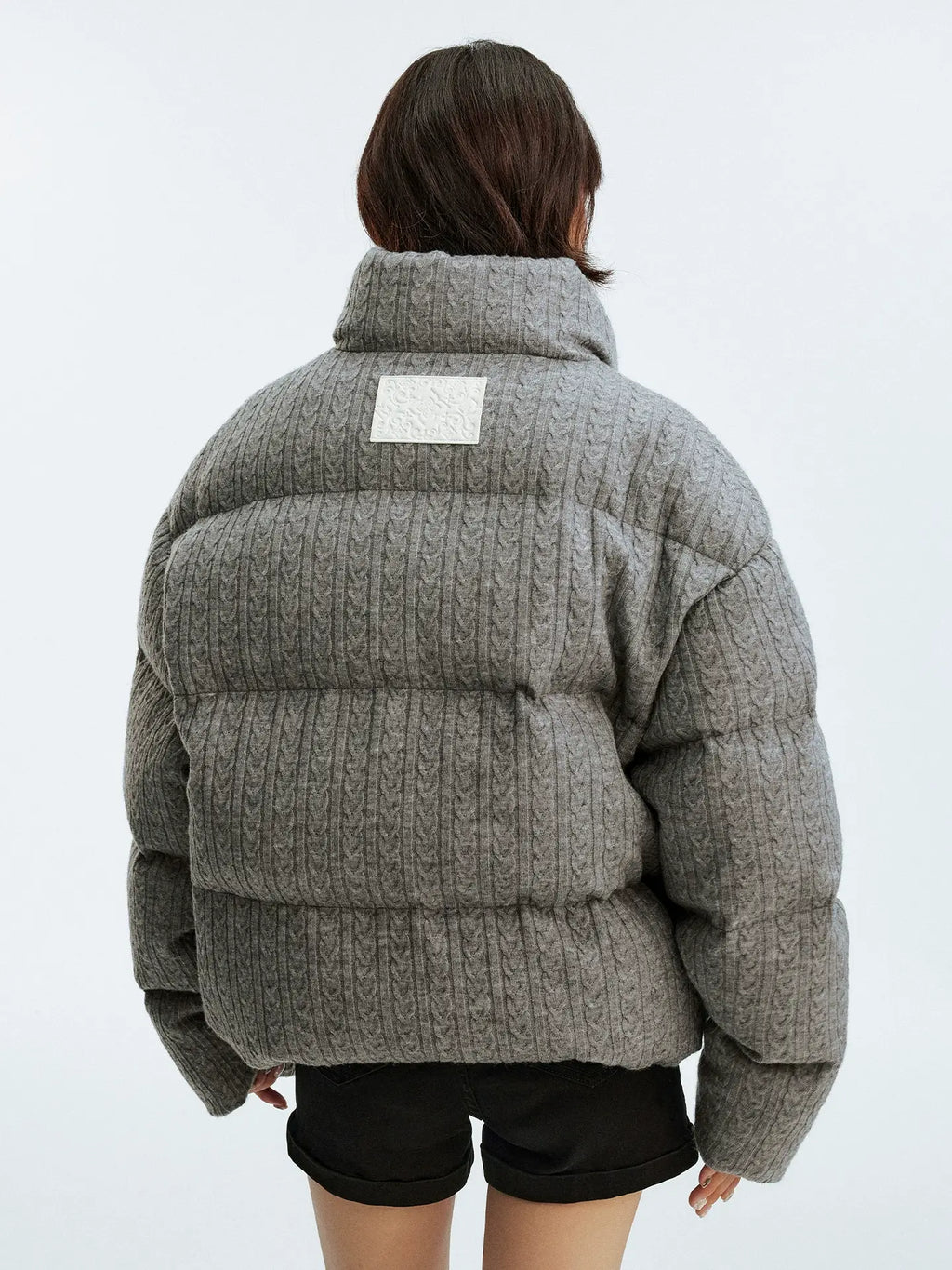 MEDM Cable Knit Down Jacket