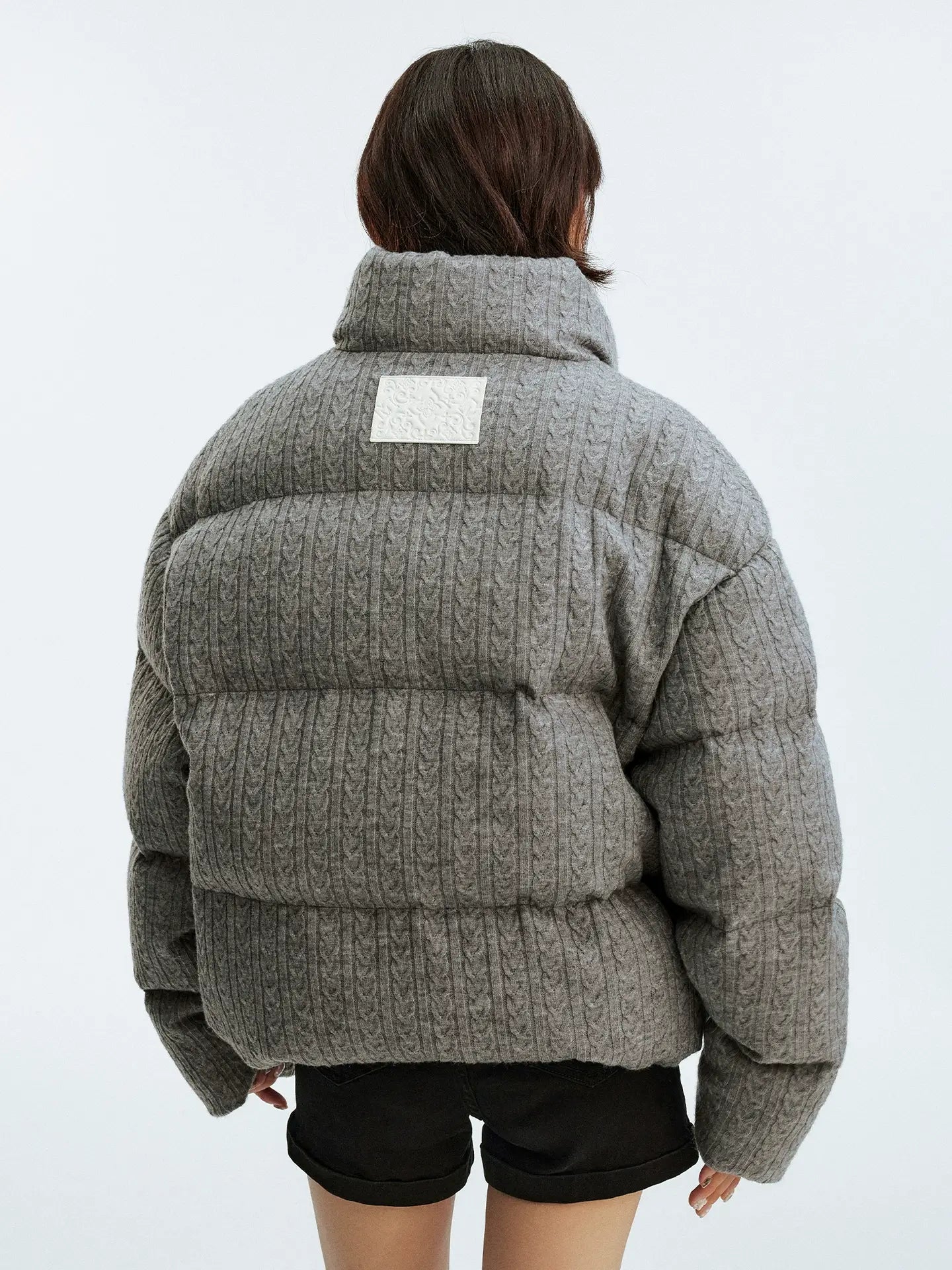 MEDM Cable Knit Down Jacket