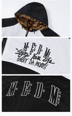 MEDM Reversible Leopard Fur Hooded Track Jacket