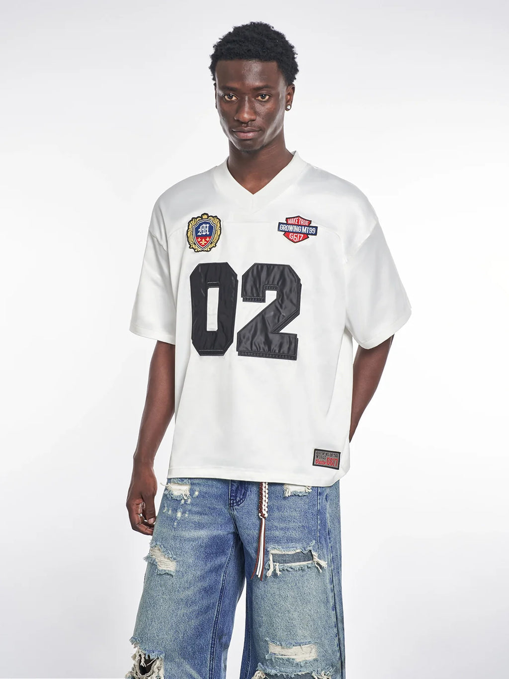 F3F Select 02 Number Patch Hockey Jersey