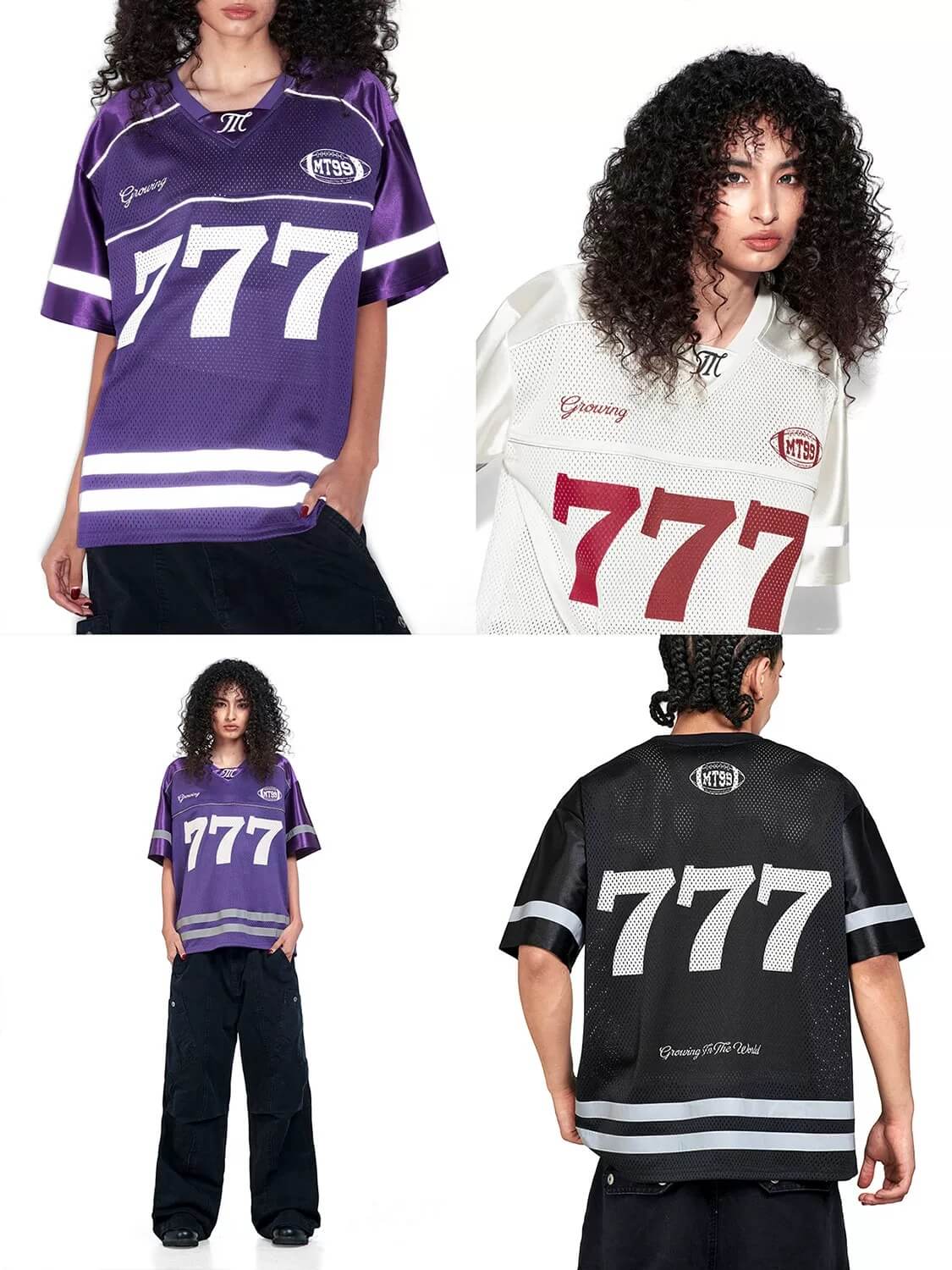 F3F Select 777 Numbering Reflective Stripe Mesh Short Sleeve Hockey Jersey