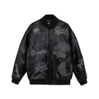 JHYQ Embroidered  PU Leather Baseball Jacket