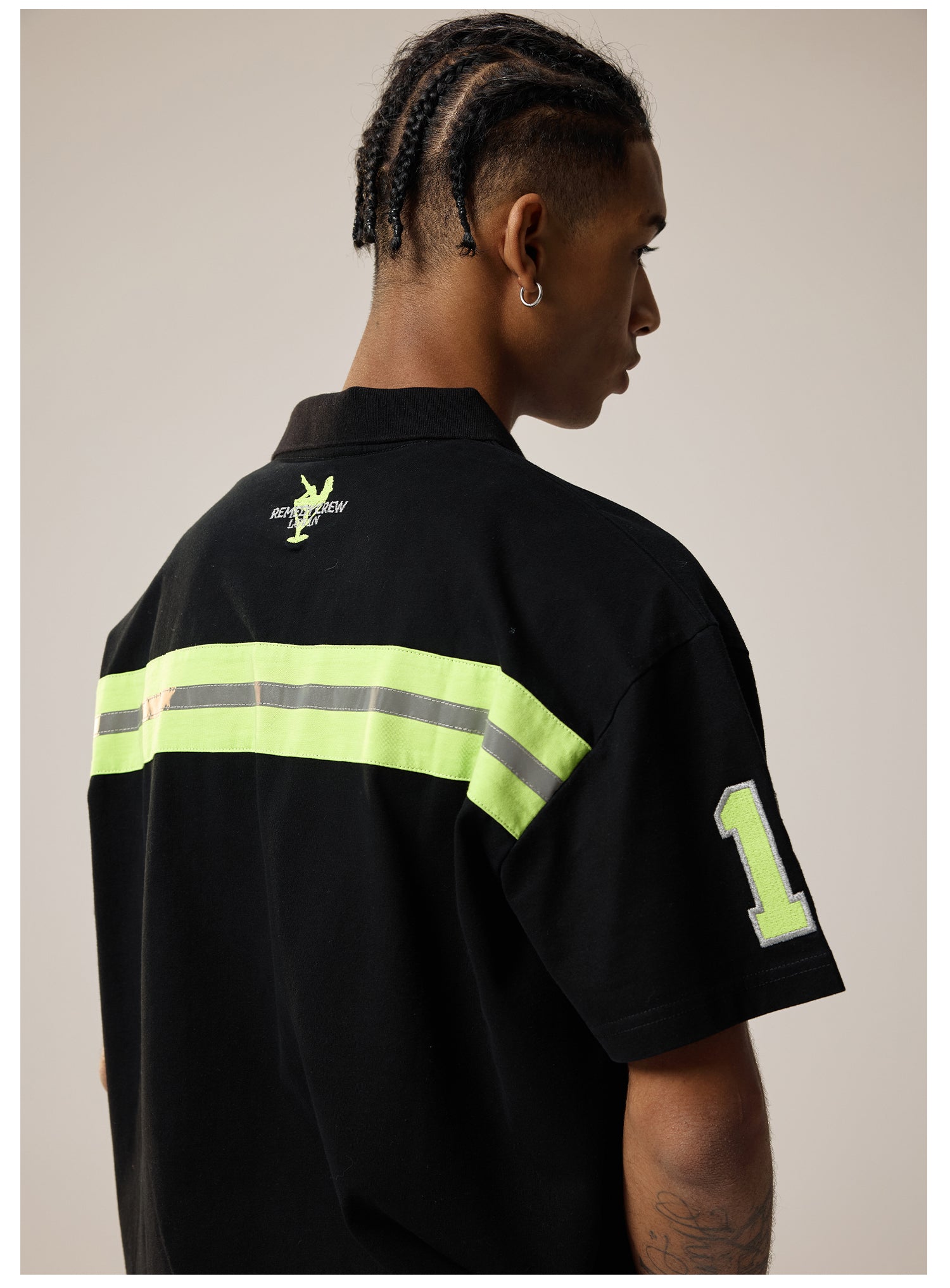 Remedy Cocktail Glass Girl Embroidery Polo Shirt