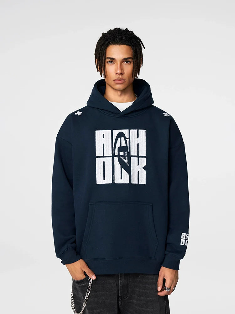Achock Four Color Heavy Logo Embroidered Hoodie