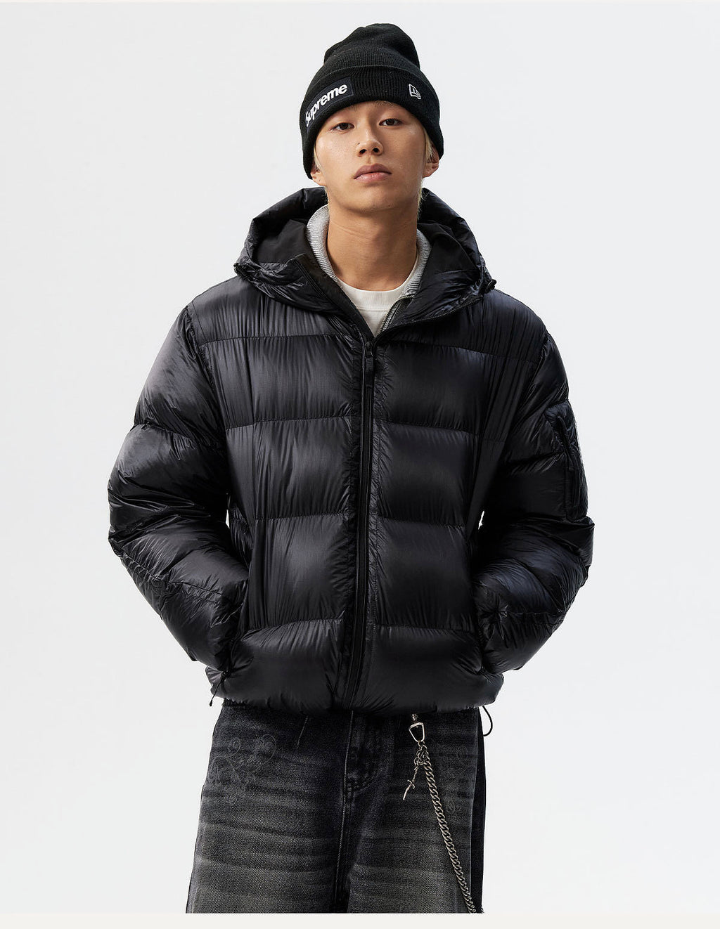 MEDM Hooded Sheer Down Jacket
