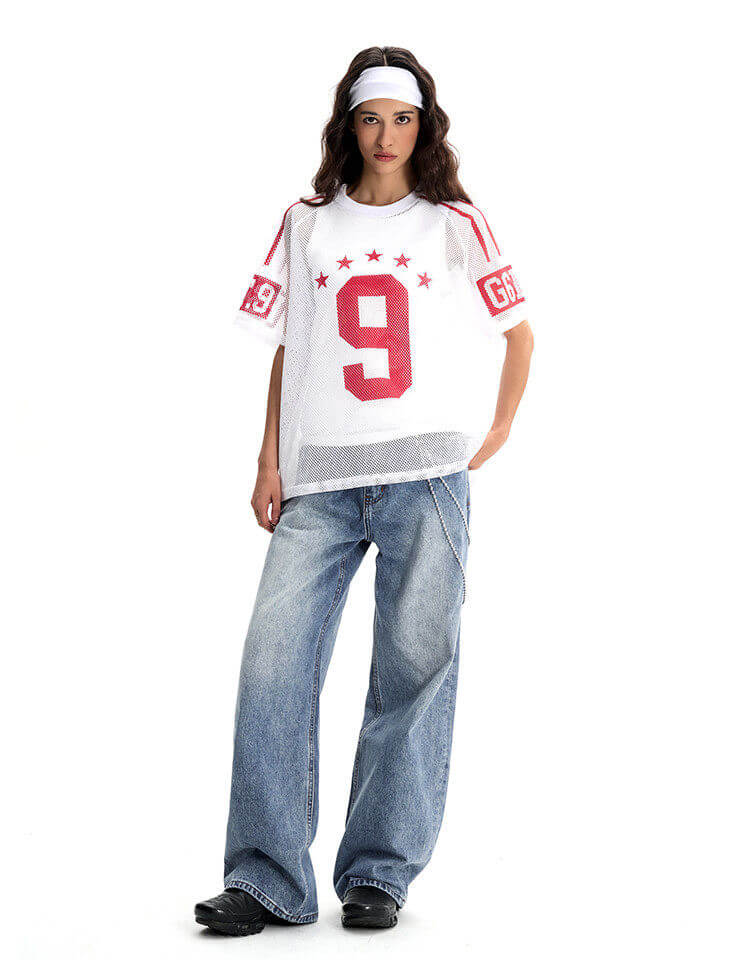 F3F Select Star Number 9 Mesh Short Sleeve Jersey