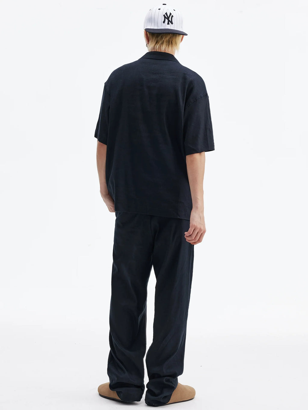 MEDM Linen Cuban Collar Shirt
