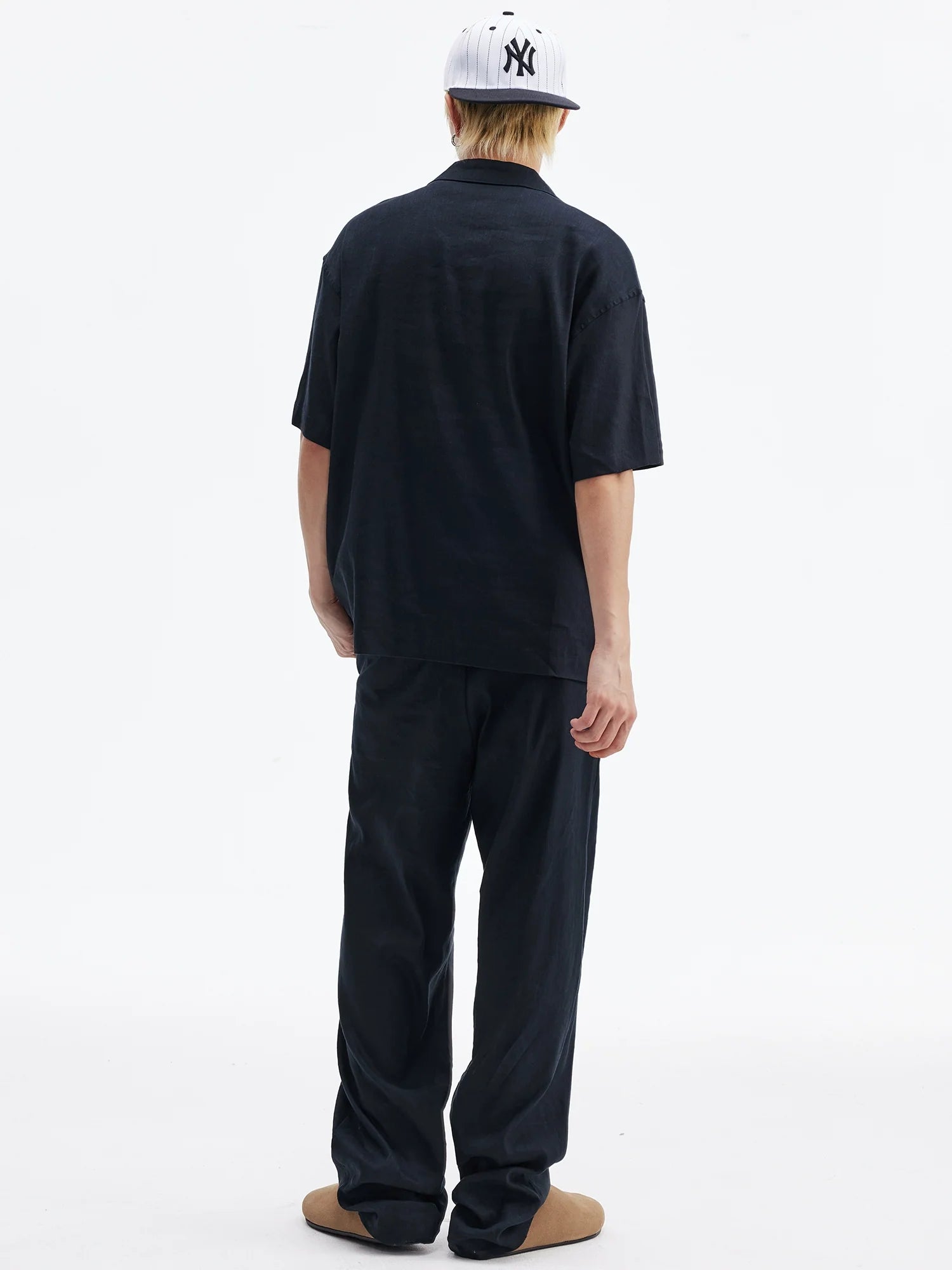 MEDM Linen Cuban Collar Shirt