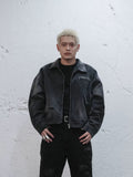 UNDERWATER Dying Art Gradient Washed Aged Detroit Jacket