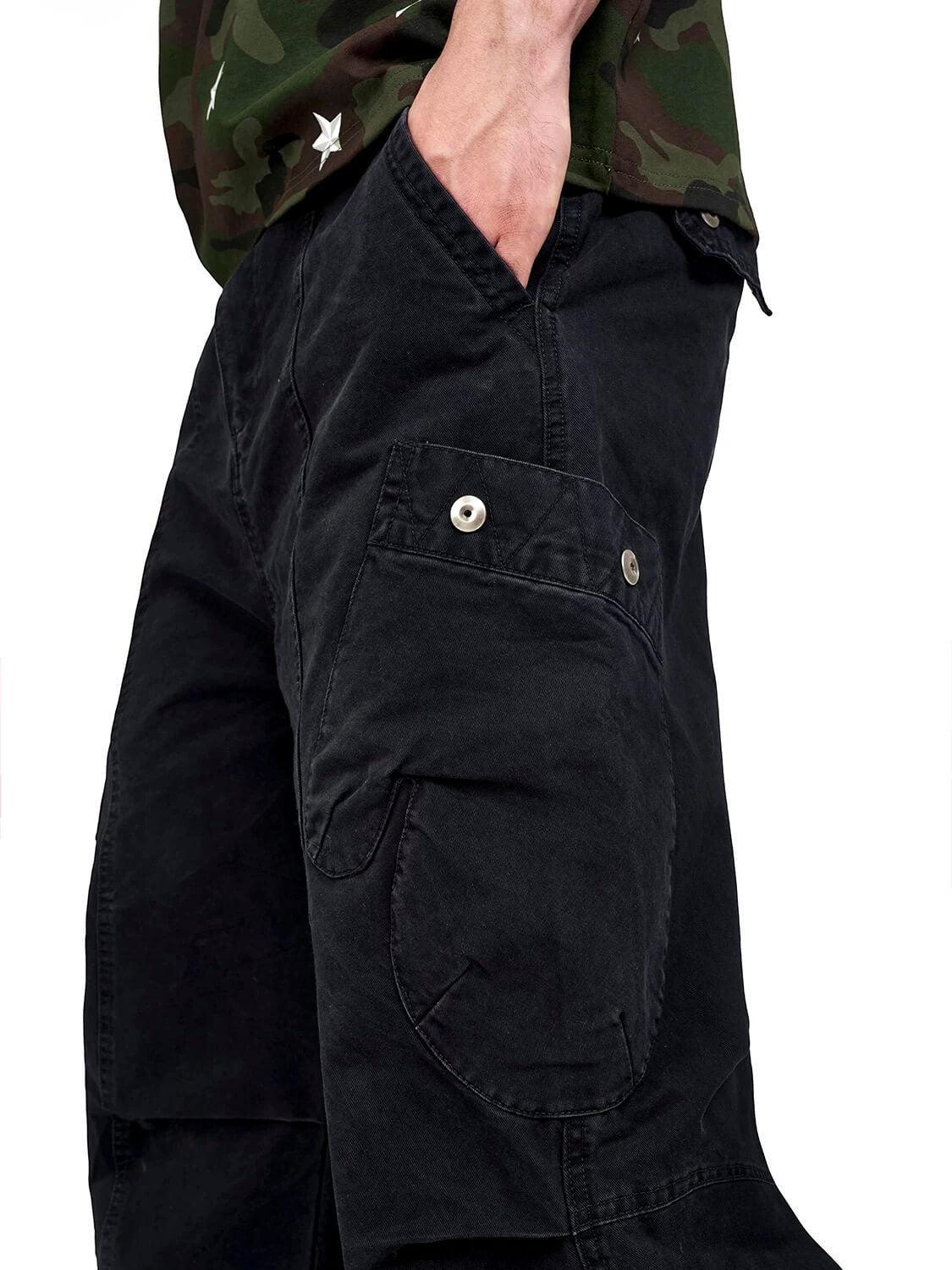 F3F Select Black Utility Baggy Cargo Pants