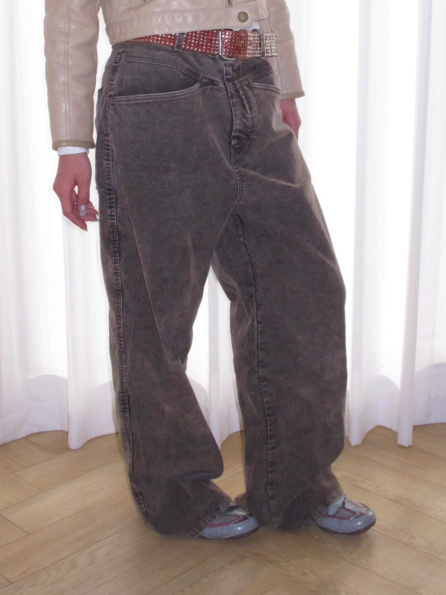 EVILKNIGHT(EK) Vintage Washed Distressed Corduroy Pants