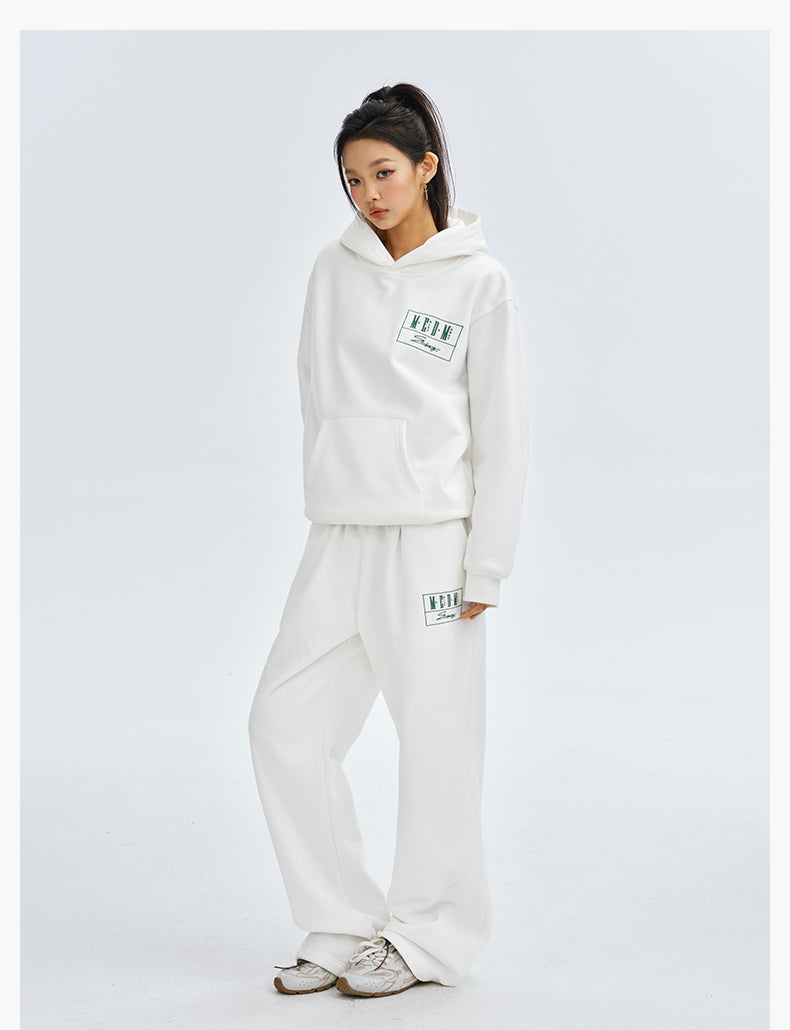 MEDM Embroidered Lettered Logo Hoodie & Sweatpants