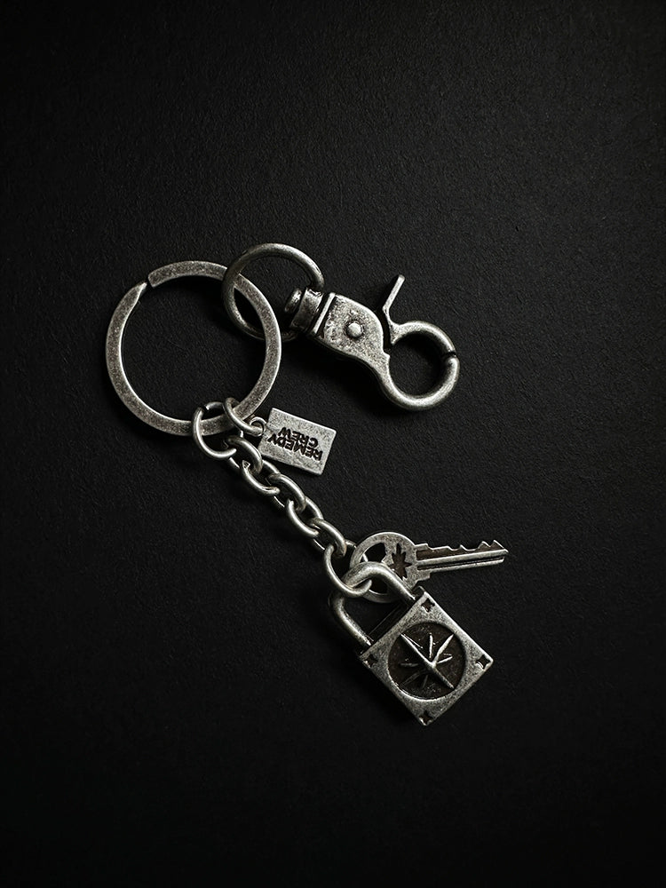 Remedy Key Lock Metal Keychain
