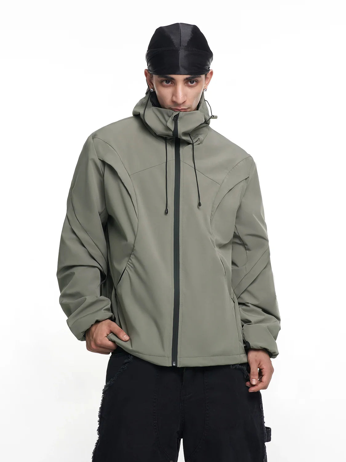 F3F Select Functional Drawstring Hooded Technical Jacket