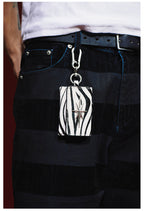 Remedy Metal Studded Keychain Coin Card Leather Wallet