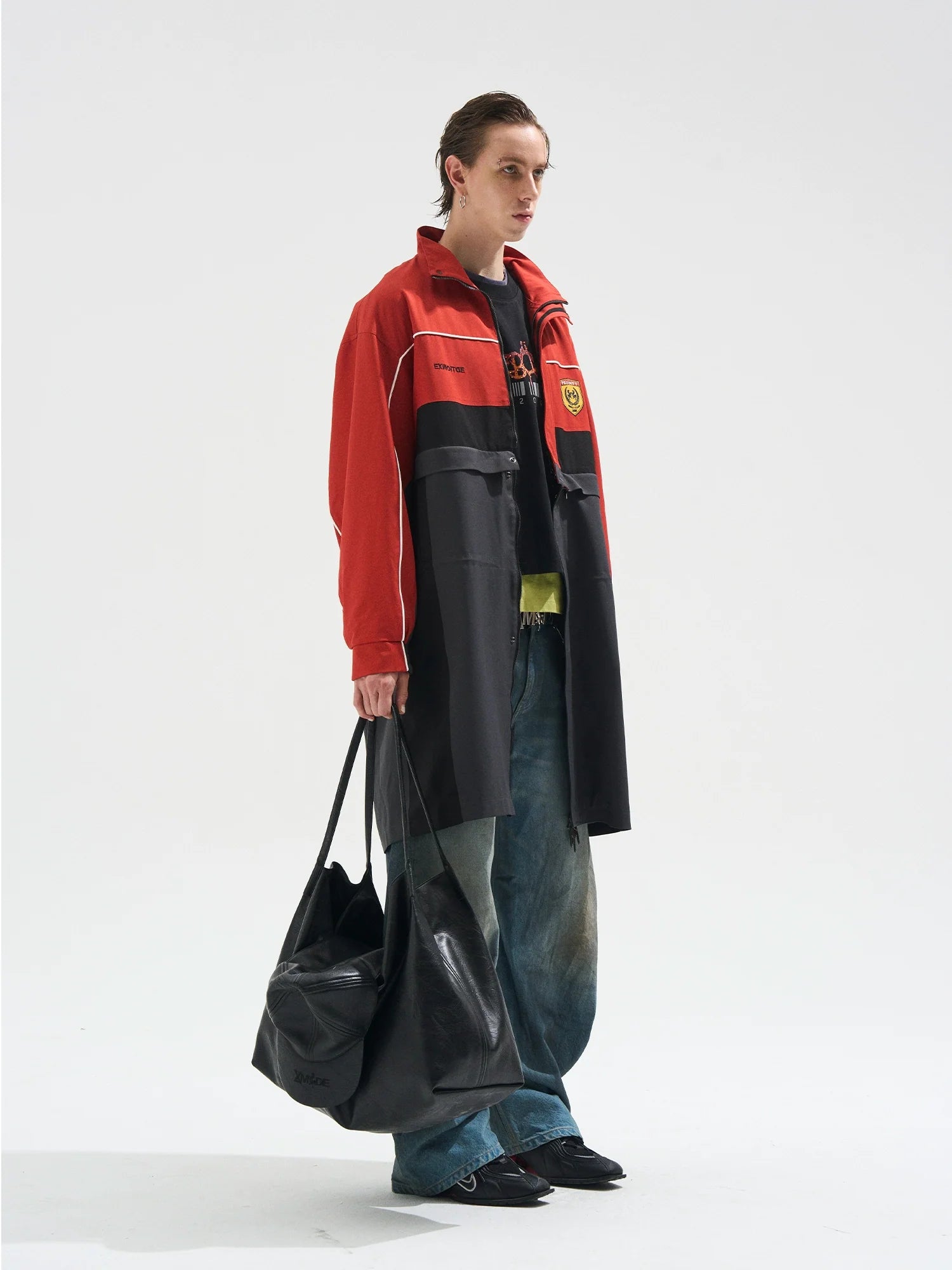 BLIND NO PLAN Two Piece Removable Long Coat Jacket