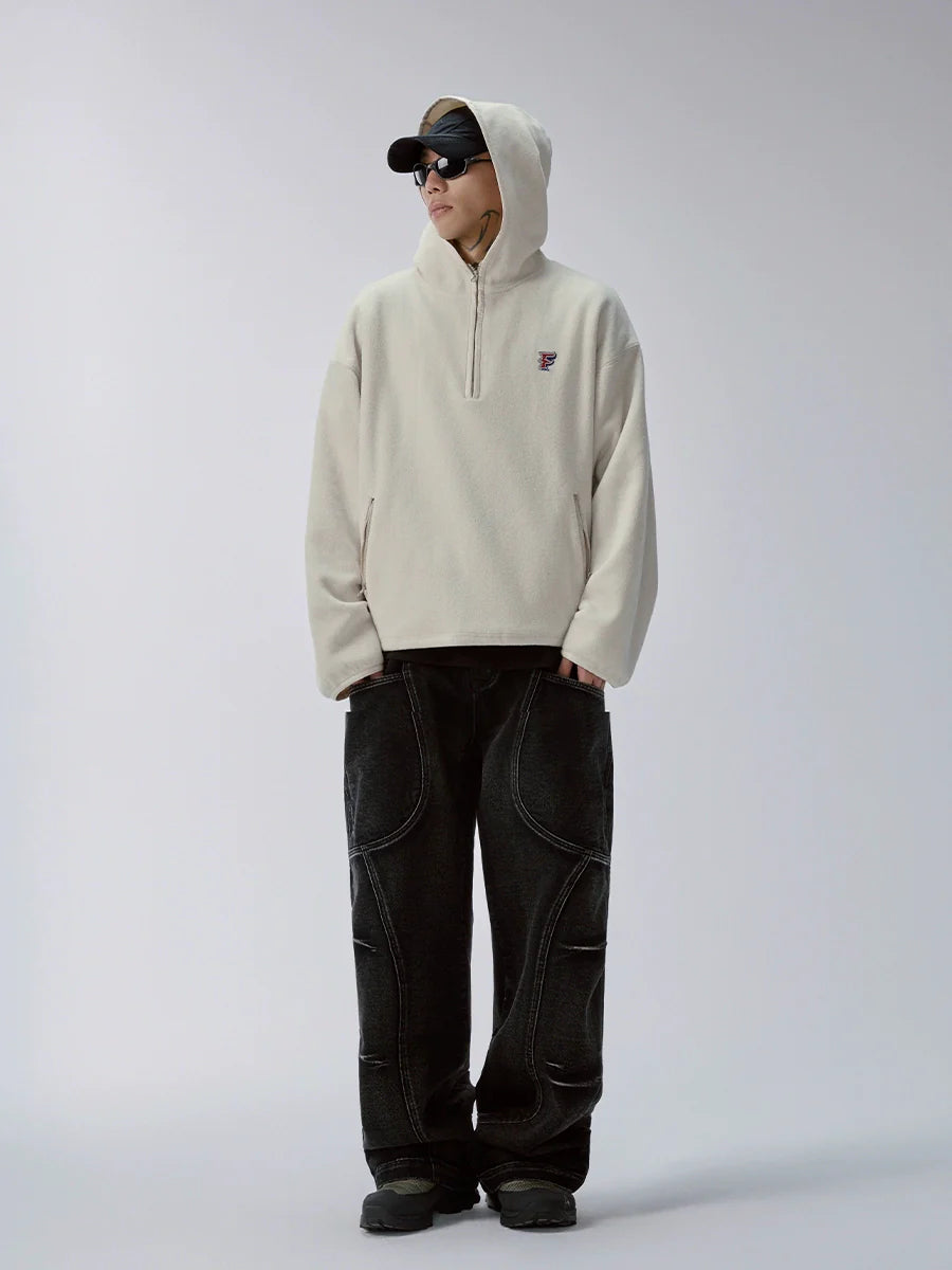 F2CE Fleece Half Zip Pullover Hoodie
