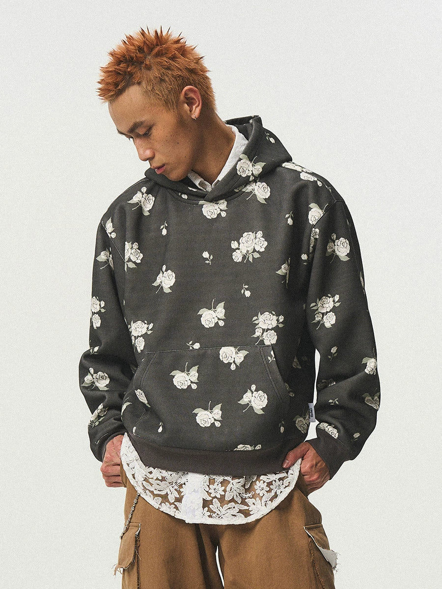 EMPTY REFERENCE Rose Flower Hoodie