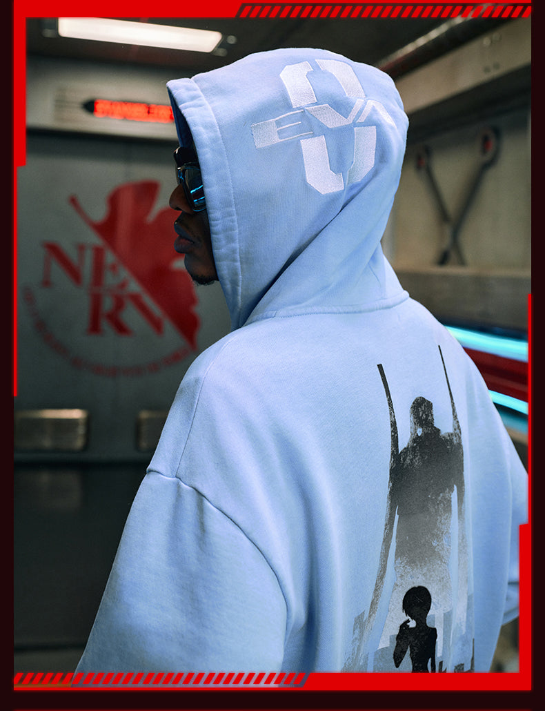 MEDM x EVA Evangelion Washed Zip-Up Hoodie
