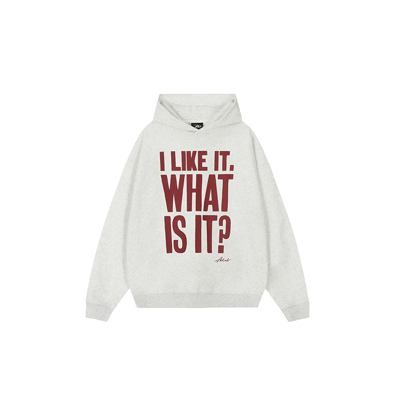 Achock Message Print Hoodie