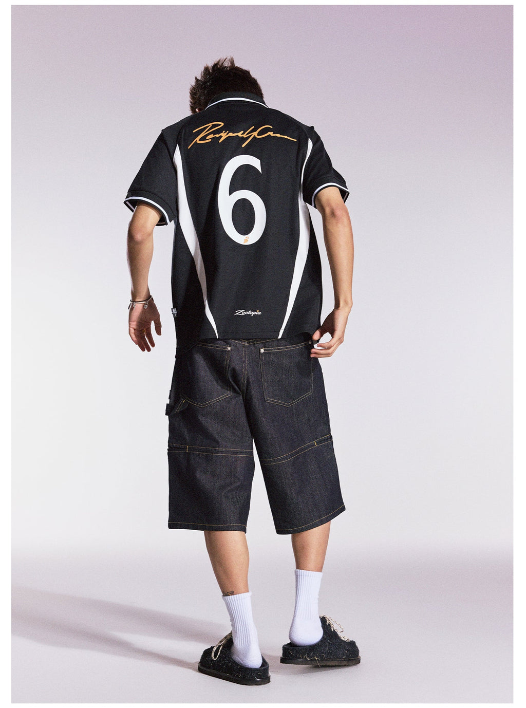 Remedy HONEYBUNNY Rabbit Embroidered Soccer Jersey Polo Shirt
