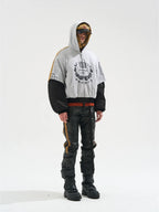 BLIND NO PLAN Reconstructed Patchwork Camouflage Padded MA-1 Jacket