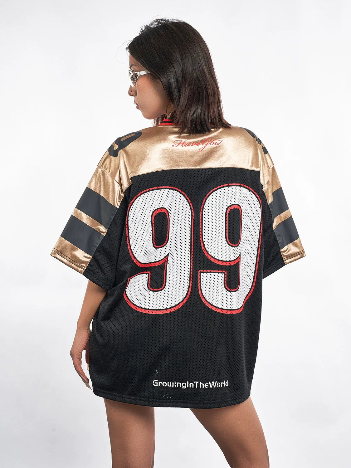 F3F Select Black and Gold 99 Mesh Hockey Jersey