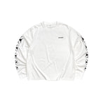 RUSURE Cross Logo Print Long Sleeve Tee