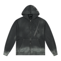 MEDM x EVA Evangelion Washed Zip-Up Hoodie