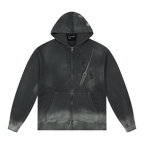 MEDM x EVA Evangelion Washed Zip-Up Hoodie