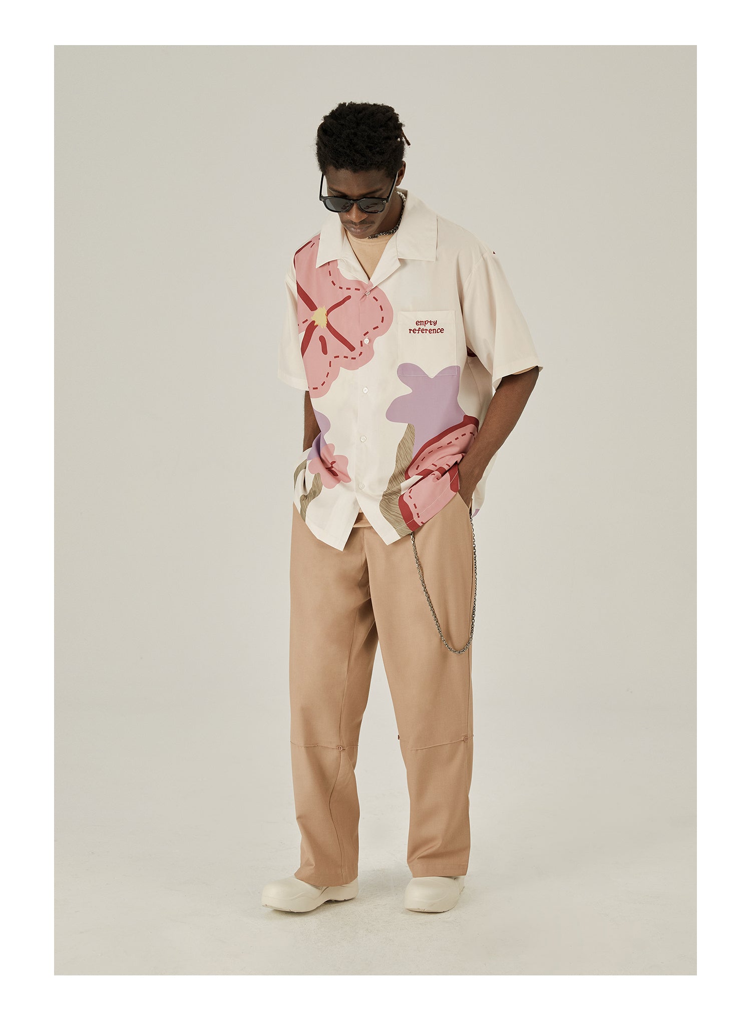 EMPTY REFERENCE Spring Flower Short Sleeve Shirt