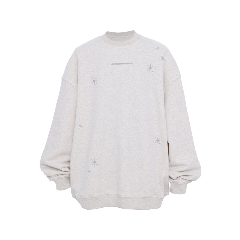JHYQ Stars Embroidered Heavyweight Sweater
