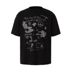YADcrew Vintage Rhinestone Camo Dove Tee