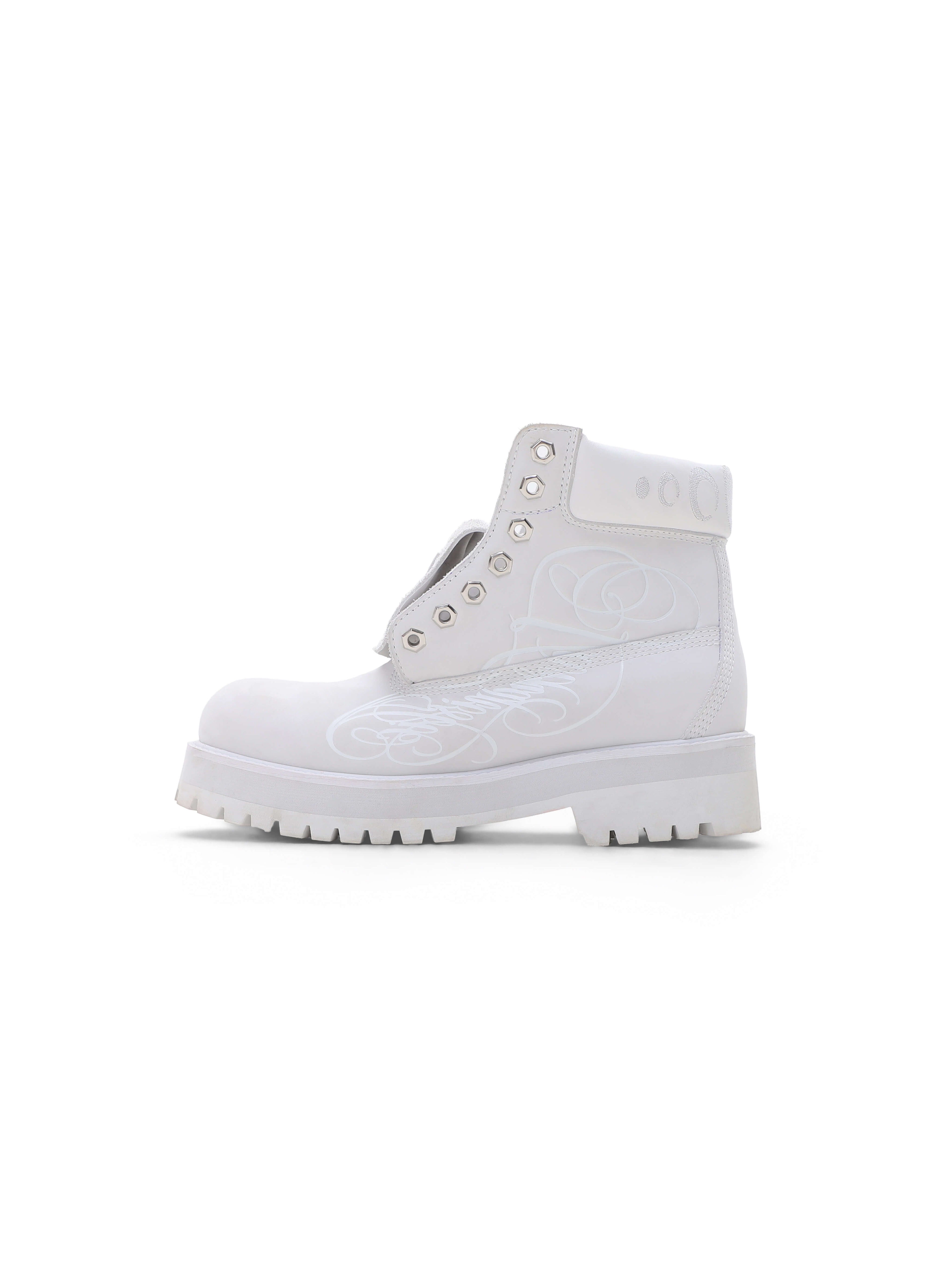 KARMANISTIC Nubuck Leather Embroidered Work Boots