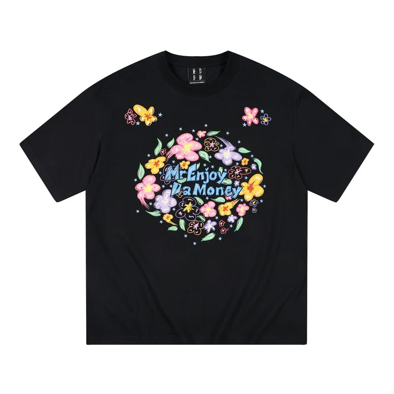 MEDM Graffiti Flower Print Tee