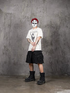 UNDERWATER Fallen Angel Print Distressed Tee
