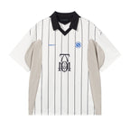 7440 37 1 Colorblocked "7" Stripe Printed Soccer Jersey Uniform Polo Shirt