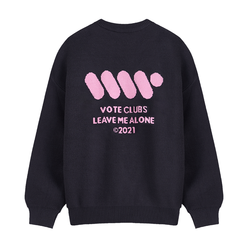 VOTE Color Clashing Knit Sweater