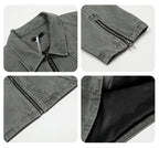 F3F Select Deconstructed Stitching Washed Denim Jacket