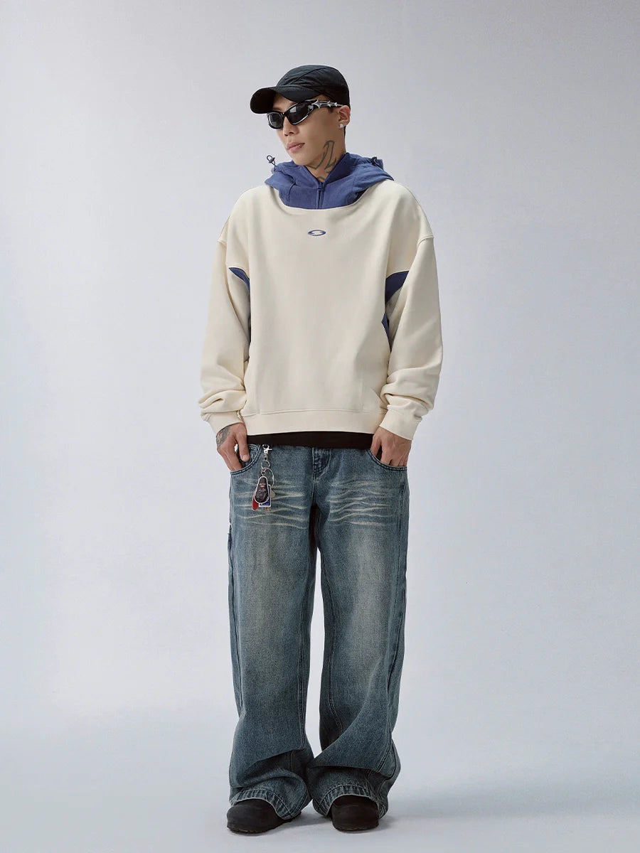 F2CE Color Block Hood with Zip Hoodie
