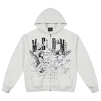MEDM Angel Patch Zip Up Hoodie