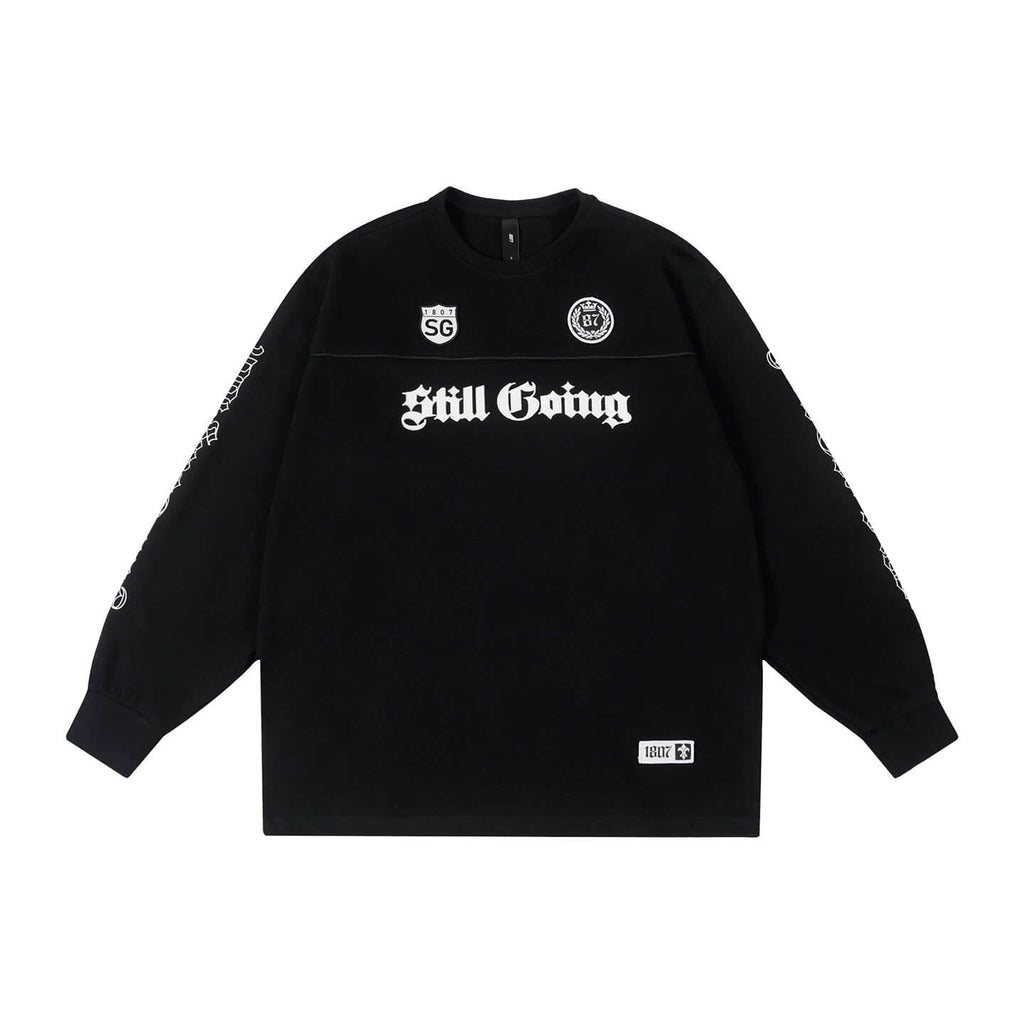 1807 Gothic Leather Patched Hockey Jersey Tee