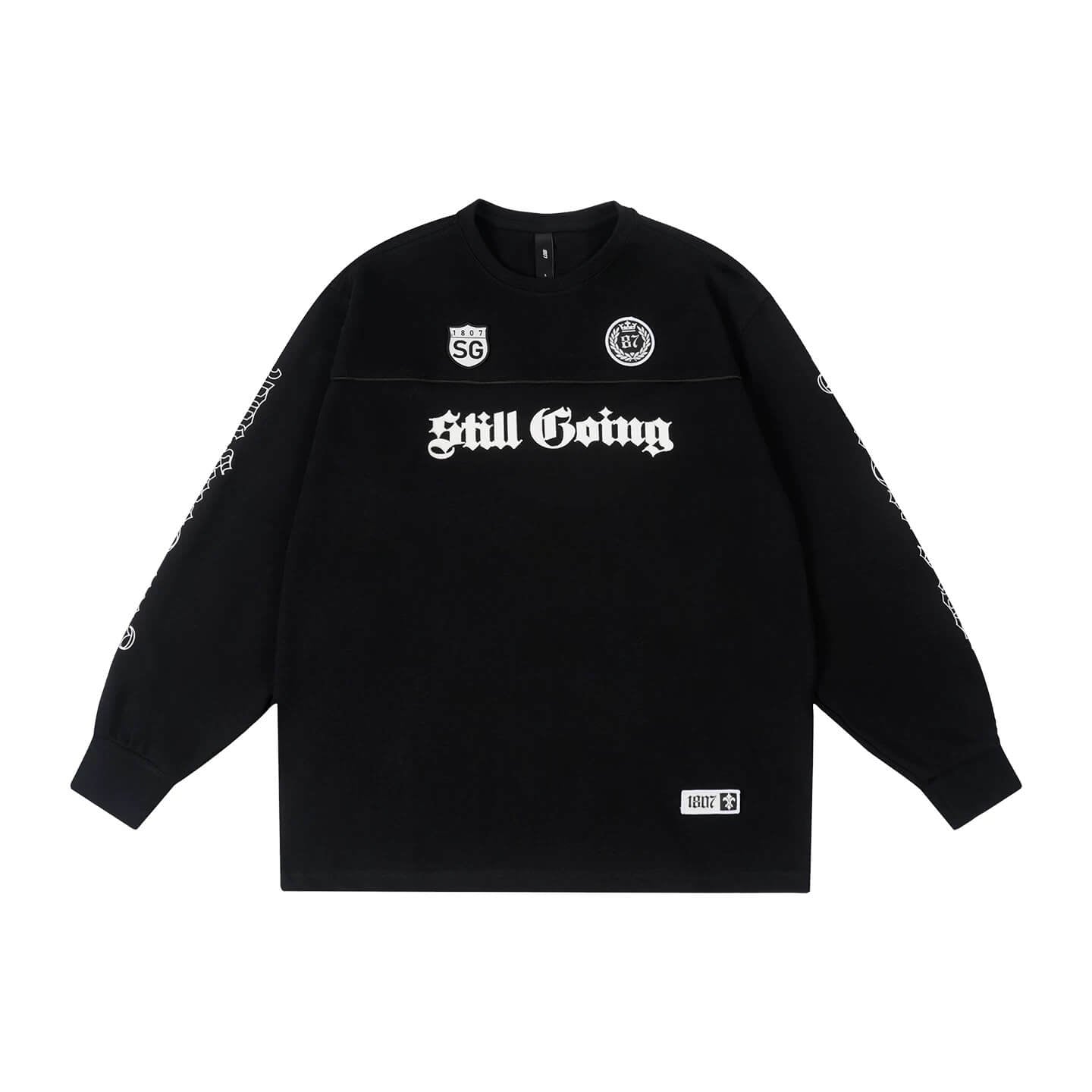 1807 Gothic Leather Patched Hockey Jersey Tee