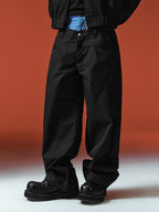 YADcrew Double-Waist Twisted Plaid Pants