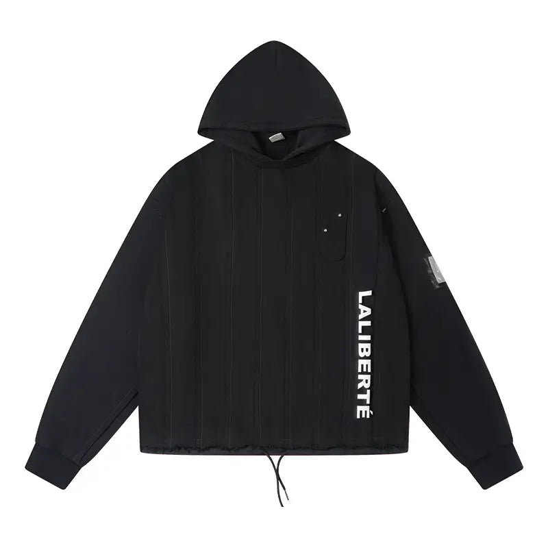 Labt Striped Patchwork Hoodie