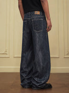 YADcrew Slub Denim Baggy Jeans